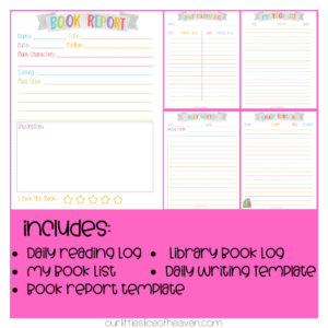 Colorful Reading Printables (1) Colorful Reading Printables